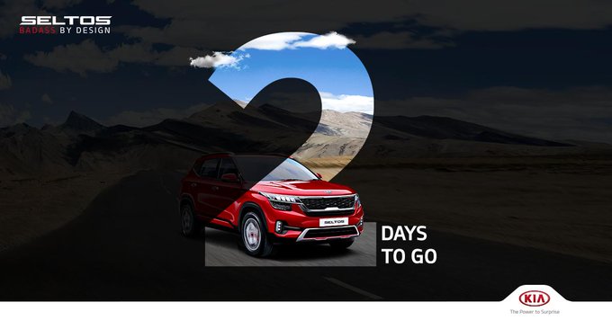 KiaAutomotive's tweet photo. Your wait will be over in just 48 hours! How excited are you? #SaveTheDate and set your reminder now !

#KiaSeltos #KiaSeltosLaunch #automotivekia https://t.co/7Vdh5SrkOL
