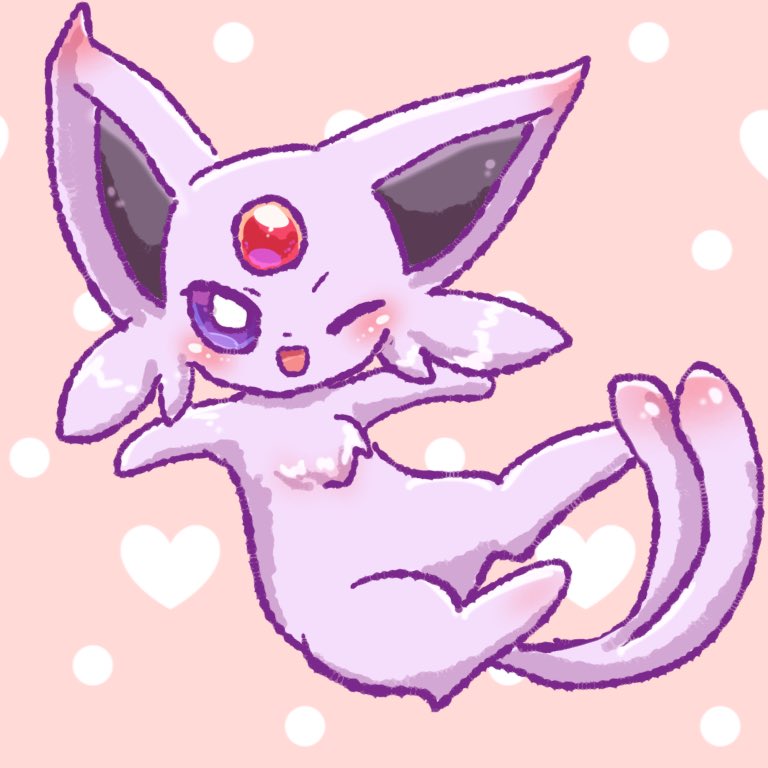 綺沙良 イラリク受付中 エーフィの日 毎日描きまくりたいくらい可愛いポケモンです エーフィの日 エーフィ