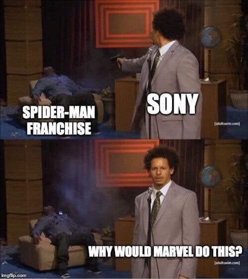 MovieAddictMY's tweet photo. #BunkayaMA: Tajuk filem terbaru Spider-Man sudah dikenalpasti; SPIDER-MAN: NOT COMING HOME. π
Min gurau je.
-KKM-
#MABlockbusterColumn
#SpidermanFarFromHome
#MCU
#SonyPictures
#KevinFeige https://t.co/PxR5UCQEyx
