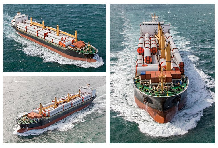 aalshipping's tweet photo. βWIND-WIND SOLUTION!β
The βmega-sizeβ 33,000dwt W-Class, Warnow Jupiter, sailing into Sweden with a cargo of breathtakingly-long 131m wind towers, loaded in China.
#aalshipping #shipping #monday #warnowjupiter #wclass #projectcargo #wind #windtowers #sweden #china #multipurpose https://t.co/twmHbzjxXI