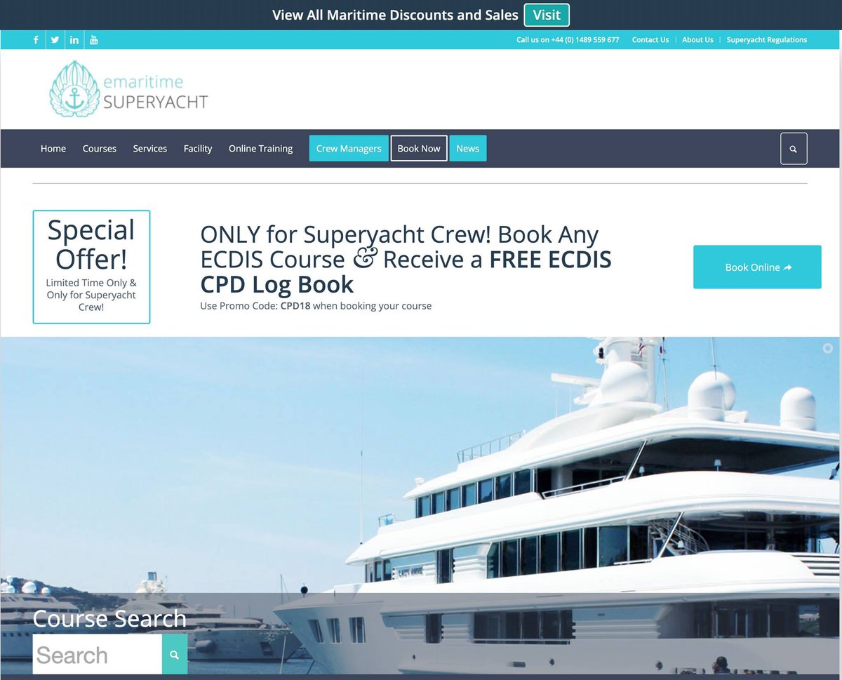 MCA Approved HELM (O &amp; M) Courses Available [ecdissuperyacht.com](ecdissuperyacht.com)

BOOK NOW for a space in ANY WEEK in September &amp; October 2019! 😁⚓️👍

email: info@ecdis.org