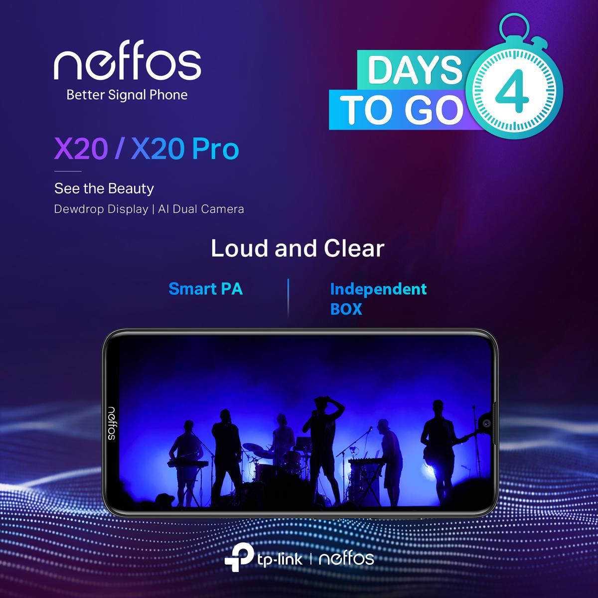 NeffosME's tweet photo. Are You Ready?
ONLY 4 DAYS TO GO!!!!!!

Learn More: https://t.co/adDQJnxjfK
#X20 #X20Pro #TPLink #neffos #Smartphone https://t.co/aPiKCtn9kT