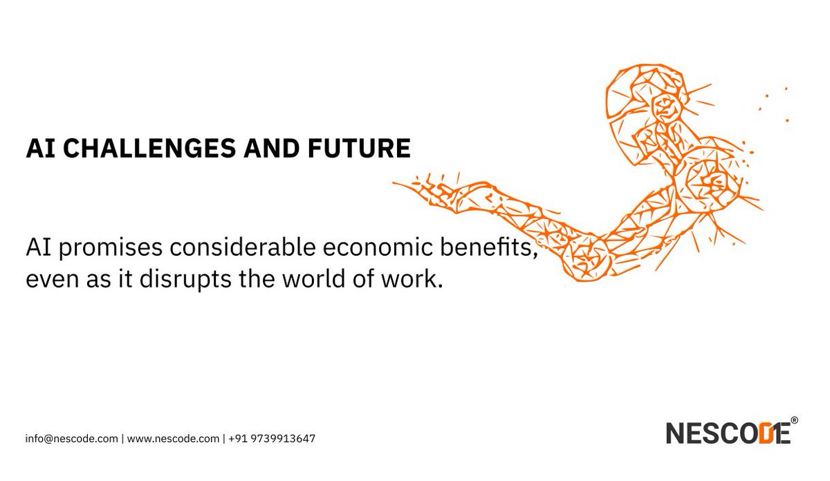 nescode's tweet image. AI promises considerable economic benefits, even as it disrupts the world of work. Read more at nescode.com/blog/artificia… #AI #openai #nescode #DataScience #MachineLearning #AIChallenges