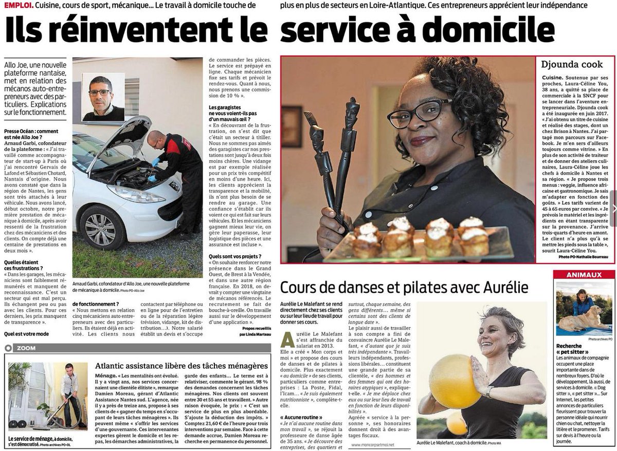 L'entretien auto à domicile dans Presse Océan