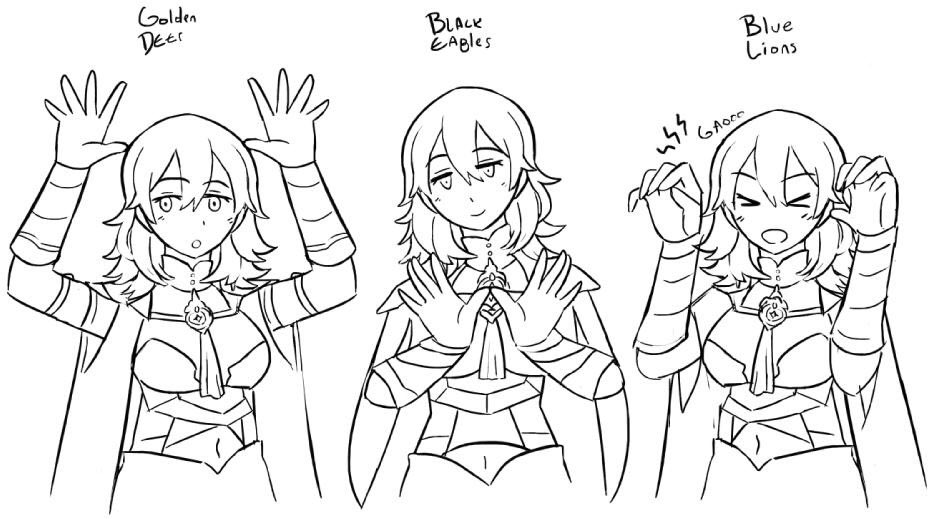 More doodle stuff
I don't understand miss byleth's outfit ?