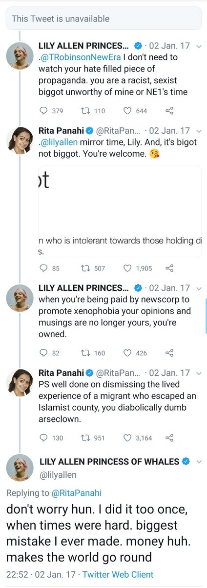 TheKennyDevine's tweet photo. Why would Rita randomly post an article about Lily Allen losing a record deal?
Oh yeah, I remember now...
#poorRita https://t.co/BeSz9IWFvp