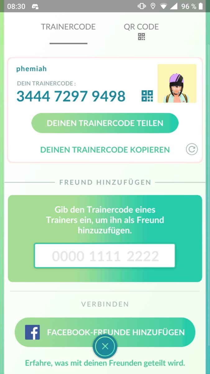 phemiah's tweet photo. Ich brauche noch Freunde #PokemonGO https://t.co/gTPjtSAyvf