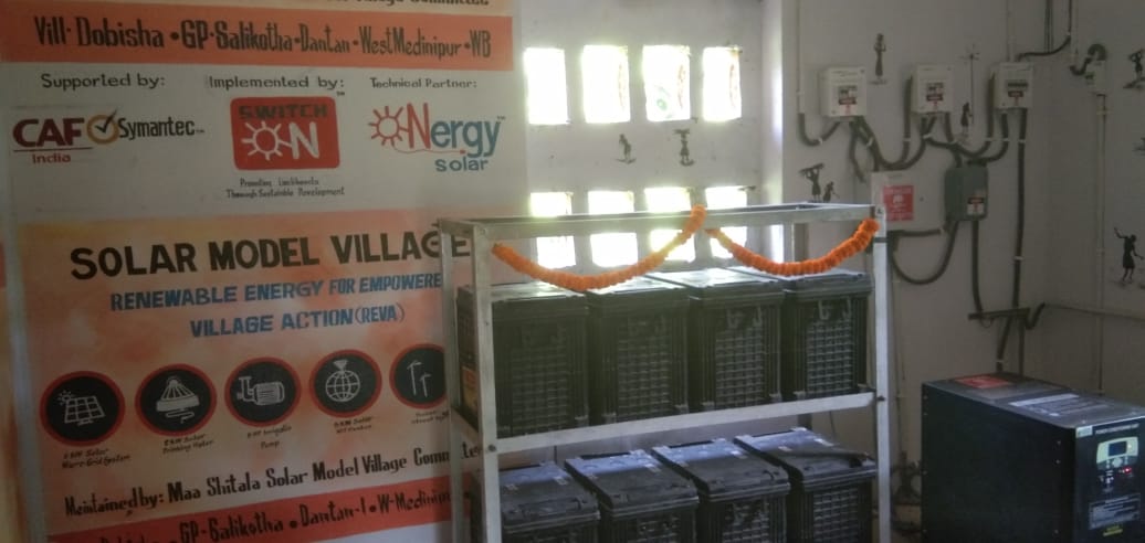 OneStage_tweets's tweet photo. A #SmartSolarModelVillage under the project Renewable Energy for Empowered Village Actions (REVA) was inaugurated in Dobisa village of W Medinipur district,W Bengal. The project is implemented by CAF India partner NGO- EnvironmentConservationSociety and funded by @Symantec #SDG7 https://t.co/aq7KE5CcA2