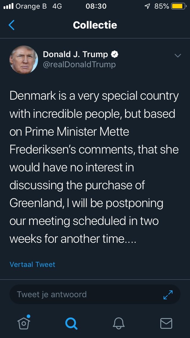 Je verzint het niet 😂😂

#Trump #Denmark #Greenland #GreenlandPurchase #GreenlandIsNotForSale