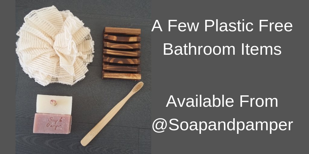 SoapandPamper's tweet photo. Here are a few #plasticfree items to help #reducewaste in your bathroom
All v stylish &amp; #ecofriendly 

Available from
https://t.co/HowwBB9REV &amp; #etsy 

#EarlyBiz #Londonislovinit #ukearlyhr #shopsmall #shopindie #veganproduct #zerowaste #reducereuserecycle https://t.co/1JAMNyhpu9