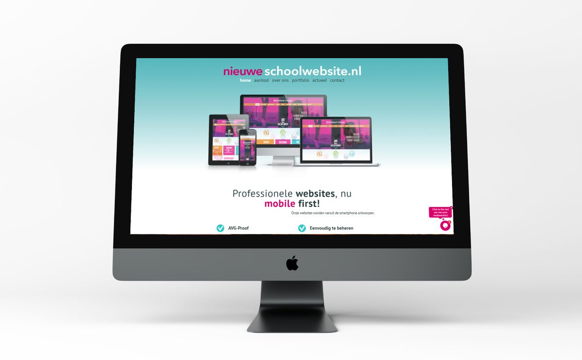 Het nieuwe schooljaar is begonnen en wij zijn weer druk bezig met het creëren van nieuwe schoolwebsites voor onze klanten. Wil jij je binnenkort ook onderscheiden met een mooie nieuwe website? Neem dan contact met ons op nieuweschoolwebsite.nl.