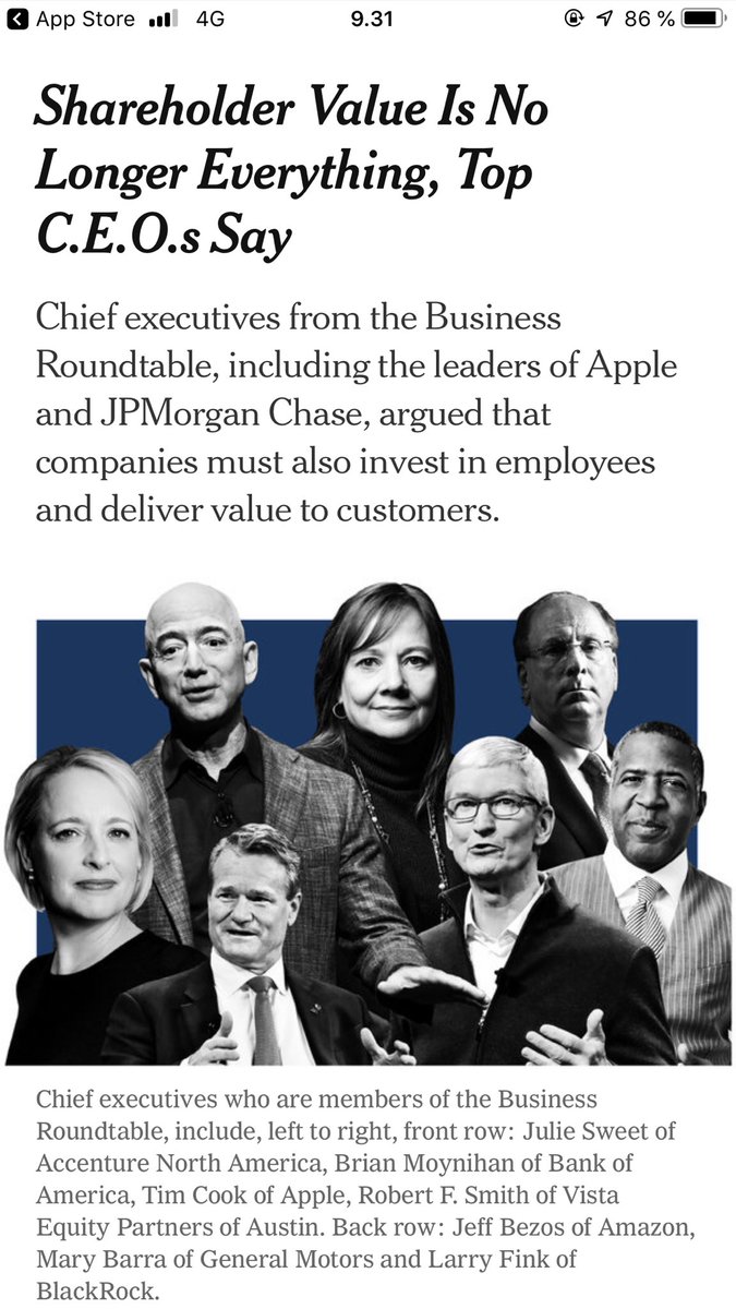 Exactly. It’s not only about #shareholder value, it’s all about #sharedvalue. Not ”either...or”, but ”both...and”.