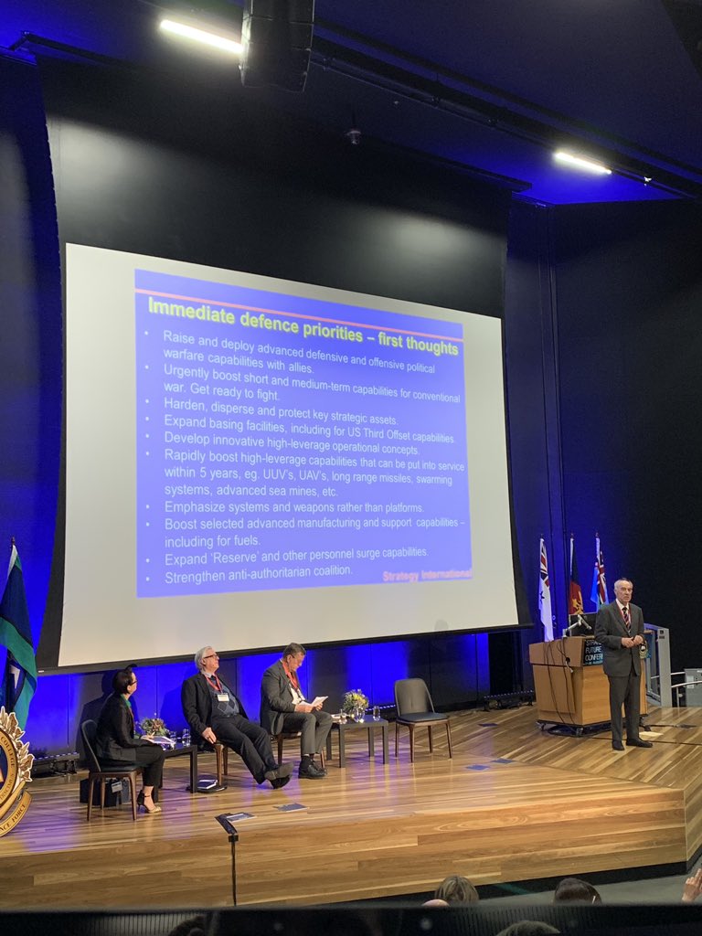 GroundCuriosity's tweet image. .@ADC_Australia Panel #2: Australia&apos;s Future Defence Posture in an Age of Strategic Competition 

#ForTheFutureWeLearn #ChallengeTheAccepted

THREAD ⬇️⬇️⬇️