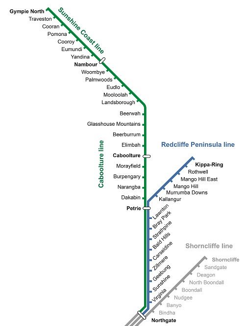 Translink_QLD's tweet photo. Tracks will be closed on the #Caboolture, #RedcliffePeninsula &amp; #SunshineCoast lines this weekend, 24-25 August. Timetabled railbuses will replace trains from #Northgate to #Caboolture, #Kippa-Ring &amp; #Gympie North stations https://t.co/Mrwo3YsUSm https://t.co/asymxSgBt6