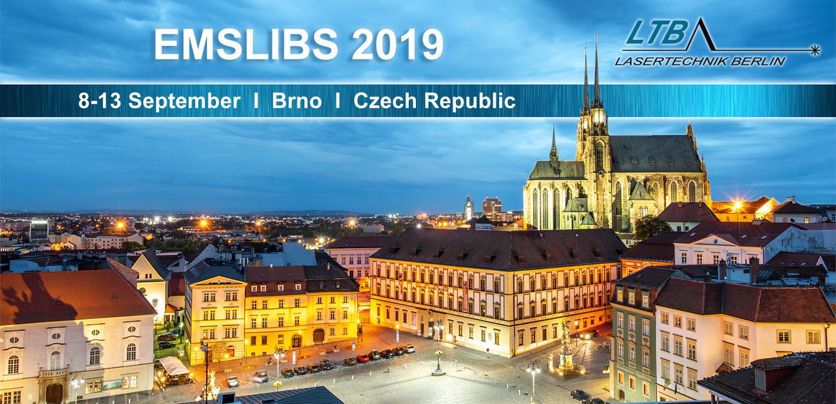 LTB_Laser's tweet photo. Once again, #spectrocopy experts from all over the world come together @EMSLIBS, organized by @CEITEC_Brno and @VUTvBrne to discuss the latest researches and developments in #LIBS. We will attend the conference as exhibitor & lecturer from Sept, 8-13th.
See you in #Brno https://t.co/tsfftyBRcq