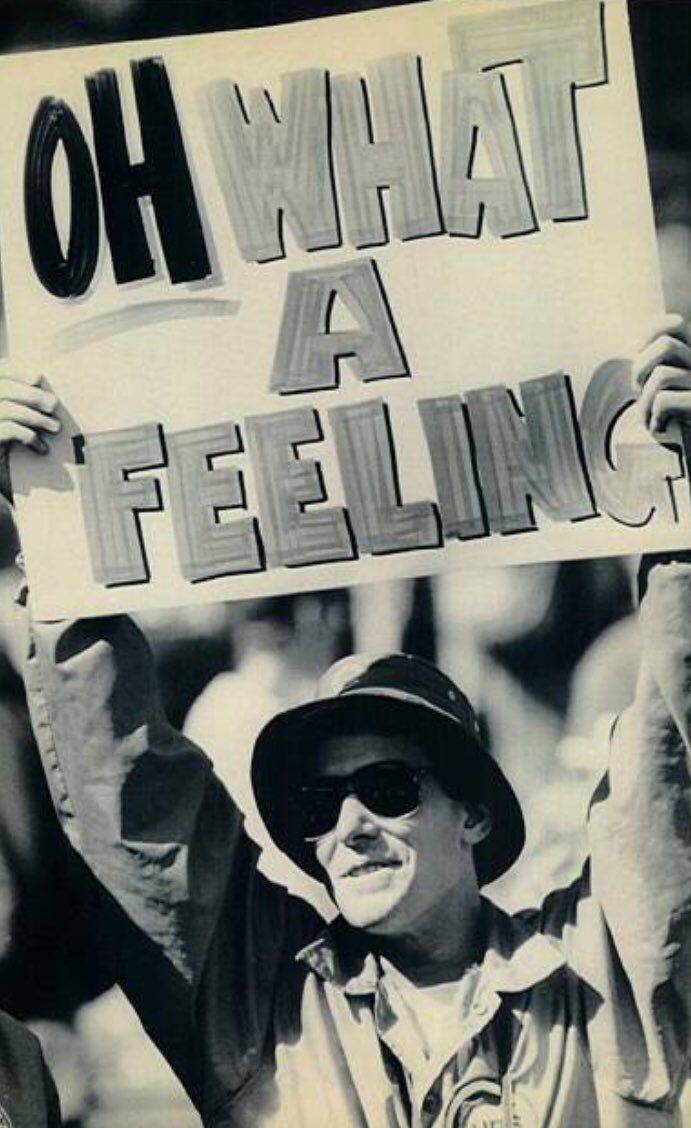 Cubs fan during the 1984 MLB Playoffs https://t.co/SccEy1LdqA https://t.co/8eDVFl164C