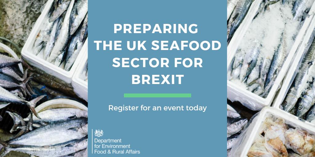 If you trade fish with the EU, register for our events to find out how you can prepare for #Brexit.

👉 Find an event near you: eventbrite.co.uk/e/helping-the-…  #FishingIndustry <a href="/The_MMO/">Marine Management Organisation</a> <a href="/seafishuk/">Seafish</a>