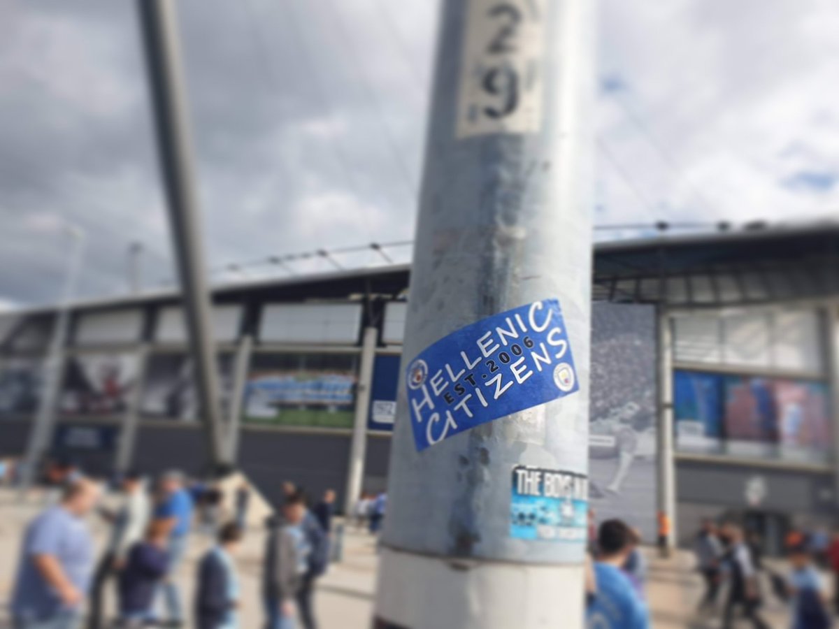 Man_City_Gr's tweet photo. Το αυτοκόλλητο της Λέσχης μας δε θα μπορούσε να λείπει από το ETIHAD Stadium.
#HellenicCitizens
#mcfc #mancity #etihad #mancityosc
@mancity @mcfcsupportersclub https://t.co/rRNXOaTLEC