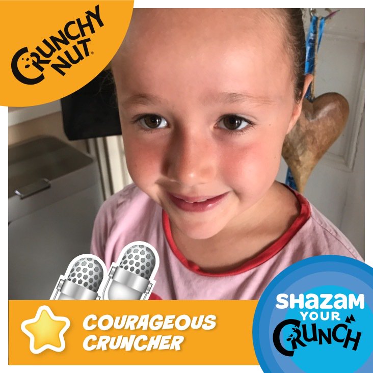 I’m a Courageous Cruncher! What type of Cruncher are you? Buy a pack to find out #CrunchyNutShazam