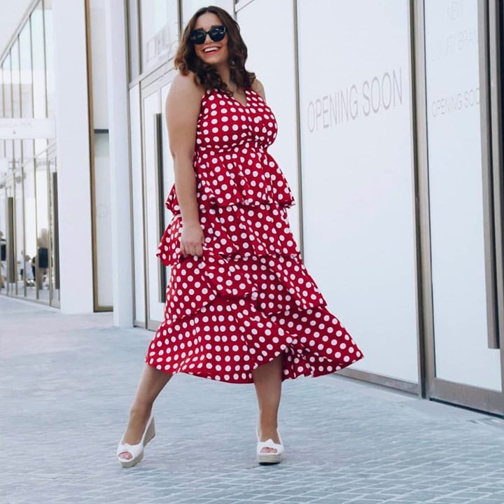 chi chi polka dot dress