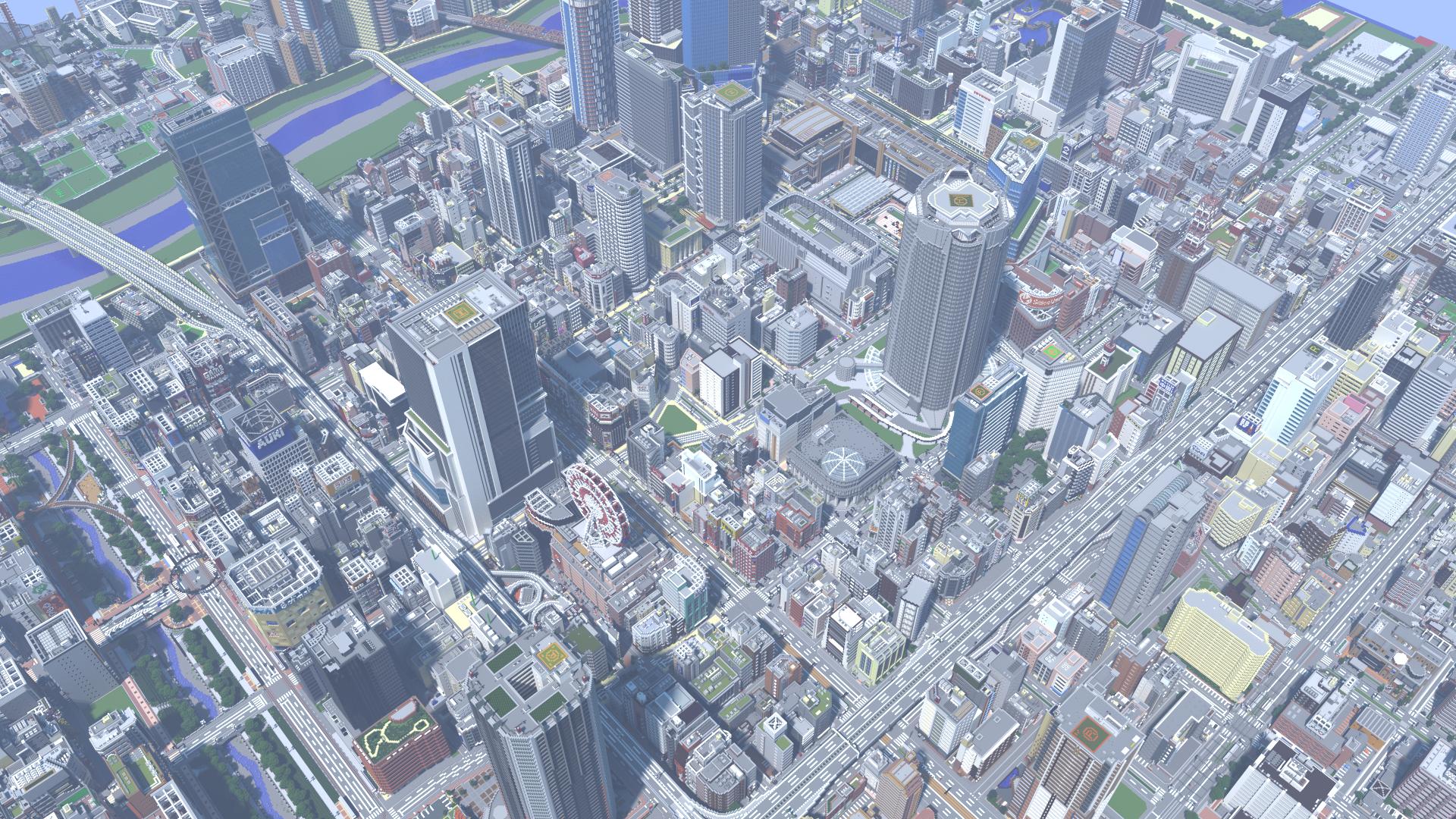 佐山県 公式 製作中のマップ 現在の中心部 Minecraft マインクラフト 佐山市 T Co Jsychca2qc Twitter