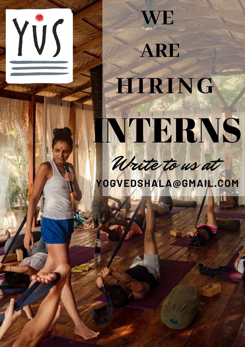 yogvedshala's tweet photo. #yogvedshala is Hiring #internship 
If your looking for an #internship write to us at yogvedshala@gmail.com https://t.co/Aqs2S6ByAL
