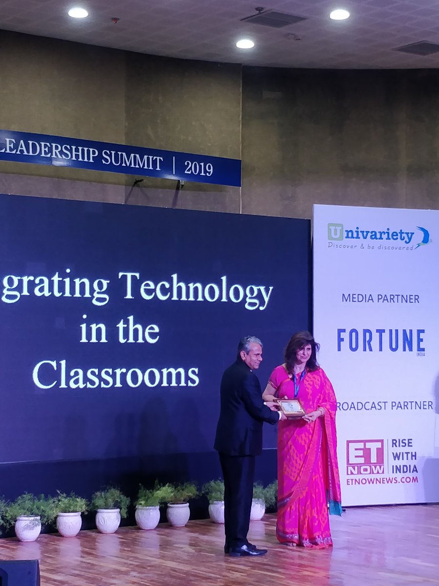 Future50Schools's tweet photo. Stalwarts in the education sector share best practices with school leaders. 

Ms. @artichopra10 shared her views on Enhancing Student Success in Education Through Effective Leadership.

#ASLS2019 #FFS2019 #IAmFuture50 #AmitySchoolLeadershipSummit #Future50LeadersShapingSuccess https://t.co/4HbWLZihrU