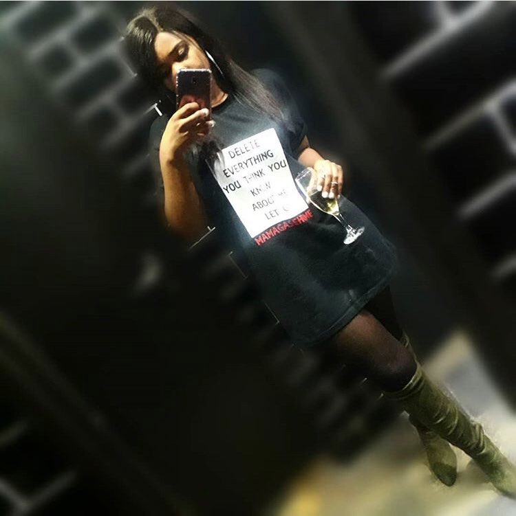 MAMAGASEHOME's tweet photo. A #MAMAGASEHOME “DELETE...” T-Shirt, boots and bubbles 🥂👌🏾
📷 : @theroyal_zino https://t.co/jYe7m6W571