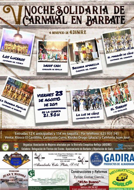 El Viernes en Barbate, por una buena causa