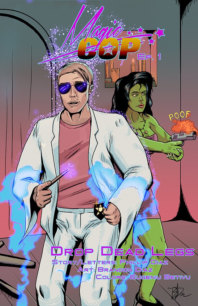 vegasdayreal's tweet photo. 80s are here  and we need your golden coin))
MAGIC COP IS LIVE https://t.co/u6BT025kk4
Art: @Zaidninja
Colors by me

#Kickstarter #comics #support #indiegogo #indiecomics #indiestuff https://t.co/YvwE0UfvSX