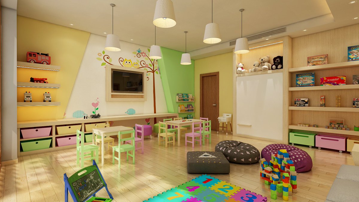 volineos's tweet photo. Designed with playful tones and cheerful ambience, this daycare will create great memories. #architecture #interiordesign #modernarchitecture #daycare #daynursery #daycaredesign #playfultones #cheerfulambience #volineosltd https://t.co/7bqcUXyYRo