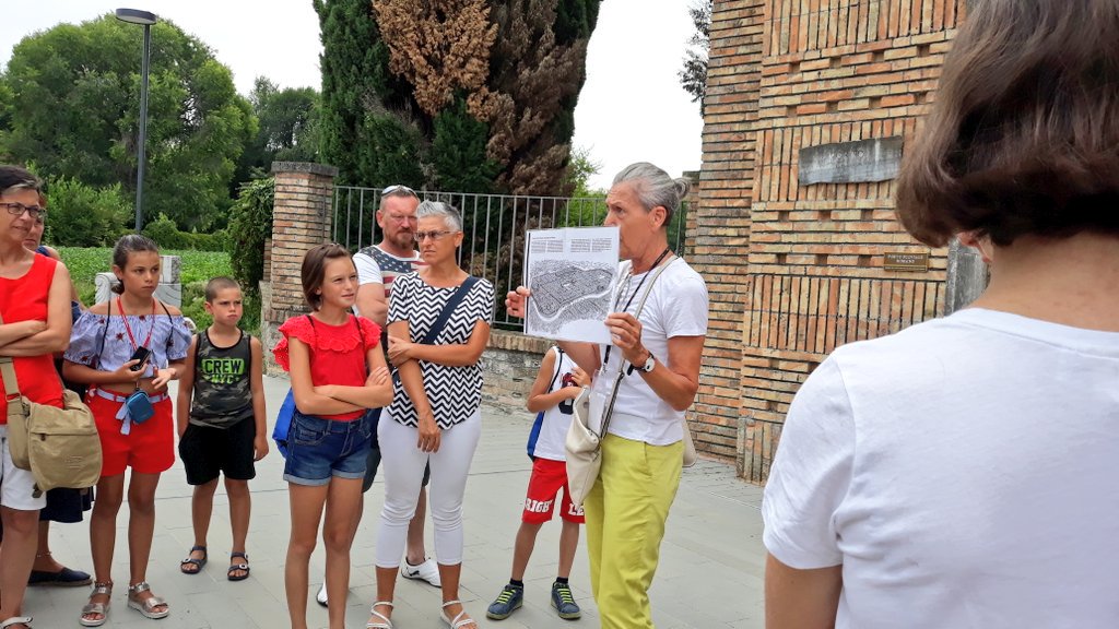 VisitFVG's tweet photo. Passeggiata lungo la via Sacra all'ombra dei cipressi per visitare il porto fluviale di #Aquileia scoprendo reperti e scavi romani.

#fvglive #archeobus https://t.co/OO3ylwNgcC