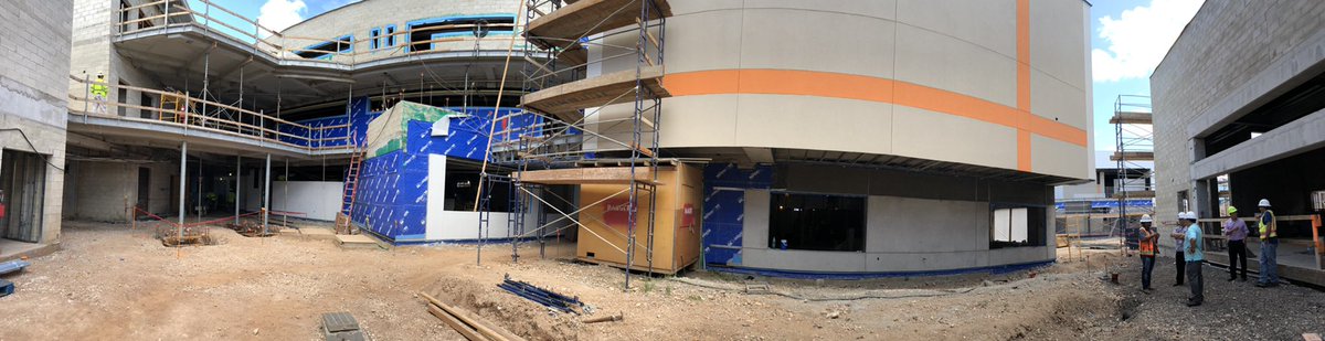 Campbell_Hawaii's tweet photo. This is a peek at the construction that is happening in the middle of our campus. It will be the home of our Academy of Public and Human Services. It will have 27 classrooms, an advanced culinary lab and a Hawaiian language/dance room. https://t.co/prr3Sw9R87