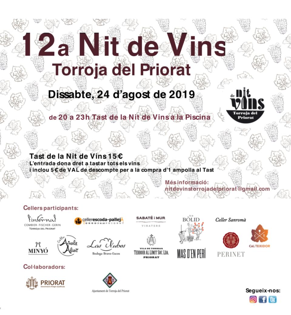 doqpriorat's tweet photo. Si t'apassionen els vins, aquest dissabte t'has d'escapar al Priorat.
Torroja del Priorat acollirà la Nit de Vins Torroja del Priorat, t'hi esperem a partir de les 20h amb els vins dels cellers de la vila i també dos de convidats.
#doqpriorat #vinsdevila #NitdeVins https://t.co/IMz0KGiSCP