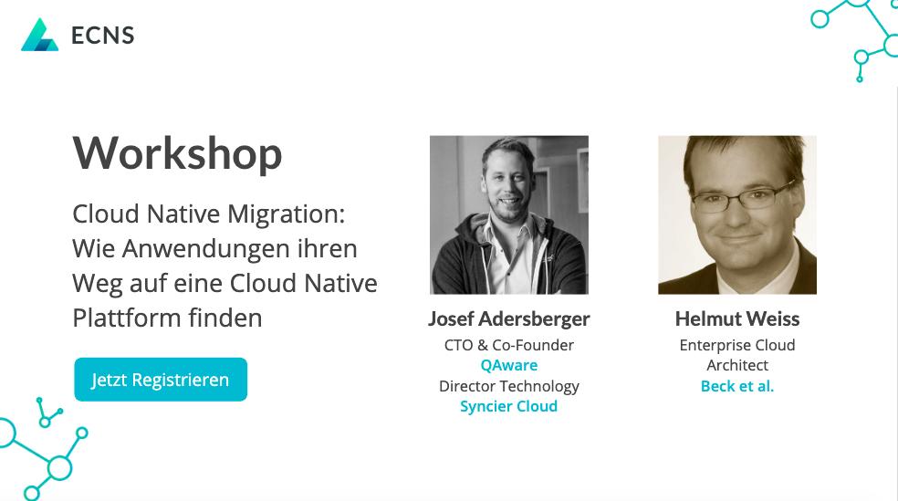 ECNSummit's tweet photo. Lernt mehr darüber wie #Anwendungen ihren Weg auf eine #CloudNative Plattform finden. Der Workshop  auf dem @ECNSummit wird von @adersberger und Helmut Weiss (@Beck_et_al) geleitet. Jetzt registrieren lohnt sich. 
https://t.co/DiinFKoqw5 https://t.co/Cs3zGklAv2