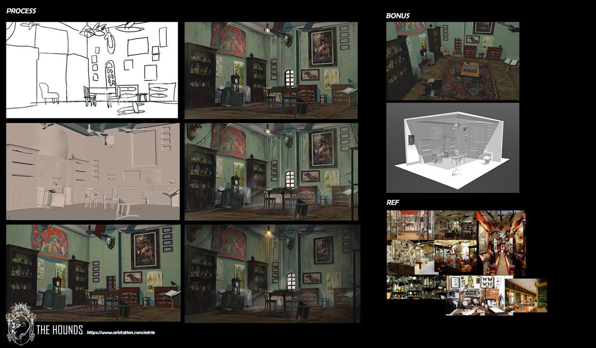 Environment design for "THE HOUNDS".