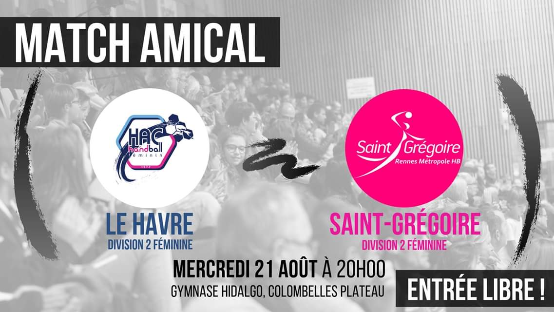 HacHandball's tweet photo. #GAMEDAY ⚡ 5ème et dernier match amical pour #LesFillesduHAC qui affrontent ce soir à 20h00 l'équipe de @SGRMHandball (#D2F) à la salle Michel Hidalgo à Colombelles.

➡️ Merci au club de @CLColombellesH pour la mise à disposition de son gymnase. 

#NousSommesLeHavre #TeamHAC https://t.co/WuJMYxgaSA
