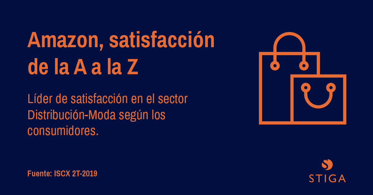 stigacx's tweet image. Los consumidores posicionan a @AmazonNewsES como líder en experiencia de cliente en el sector distribución/moda. Según los resultados, a cierre del 2º Trimestre, del índice #ISCX que analiza más de 200 empresas y cuenta con más de 30.000 opiniones.📉 stigacx.com