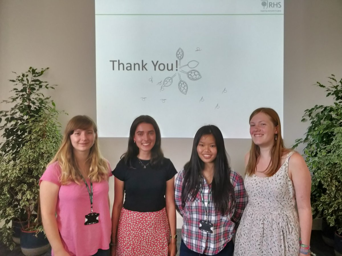 So proud of these super students from <a href="/UniOfYork/">University of York</a> <a href="/uniofeastanglia/">UEA</a> <a href="/UniofNewcastle/">Newcastle University</a> &amp; <a href="/imperialcollege/">Imperial College London</a>, completing summer research <a href="/The_RHS/">The RHS</a> They presented their projects at the inaugural summer student symposium <a href="/RHSWisley/">RHS Garden Wisley</a> Thanks funders <a href="/BS_PP/">British Society for Plant Pathology</a> <a href="/RoyalSocBio/">Royal Society of Biology</a> BMS &amp; EBTS! 👩‍🔬🌿🐛🦗🔬🍄