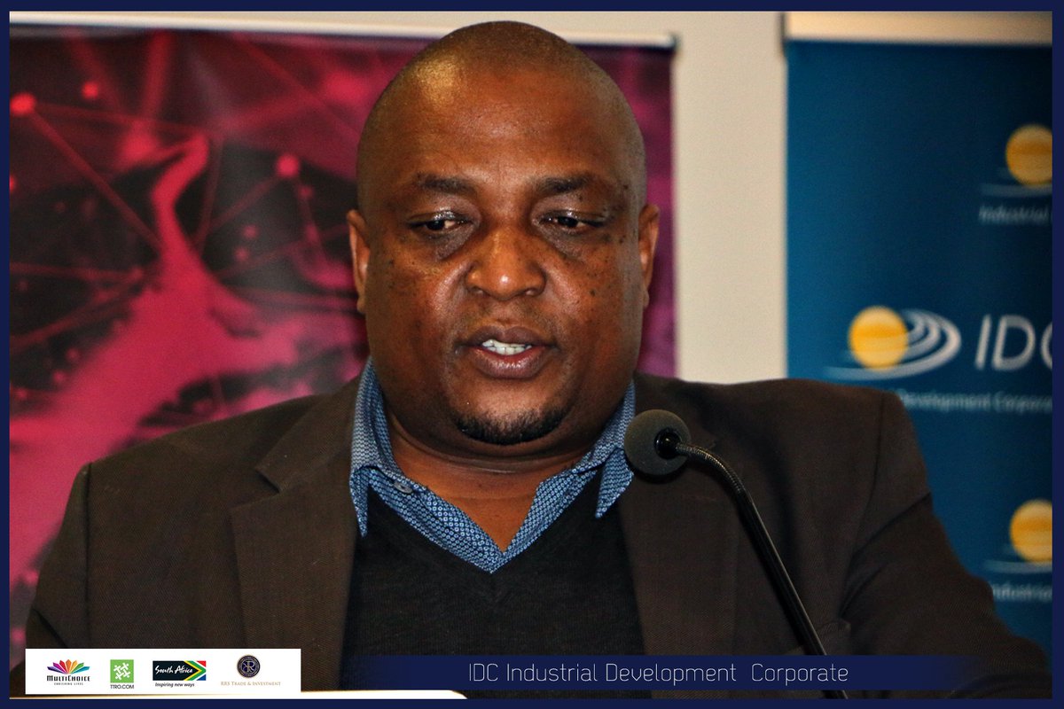 Our Key Note Speaker Mr. Kgolane Thulare from the Dpt. of Small Business Development, speaking about funding instruments for SMMEs in #4IR #IDC #TTRO #Multichoice #SMME #HumanCapital #southafrica