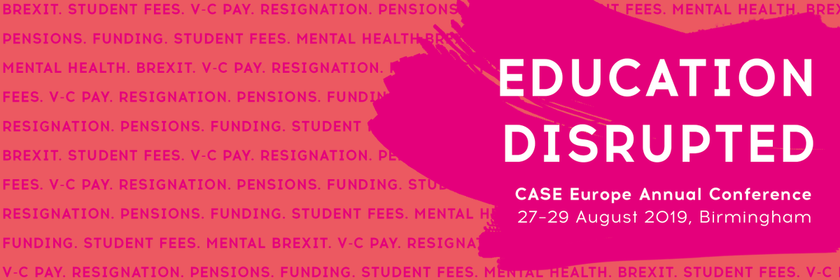 Wonkhe's tweet photo. We are looking forward to this year’s @CASE_Europe annual conference #CASEdisrupts. Excited to meet new colleagues and see an amazing line-up of award-winning speakers. Check out the full programme here:  https://t.co/AfMf4a8WMF https://t.co/pBzrleEkY6
