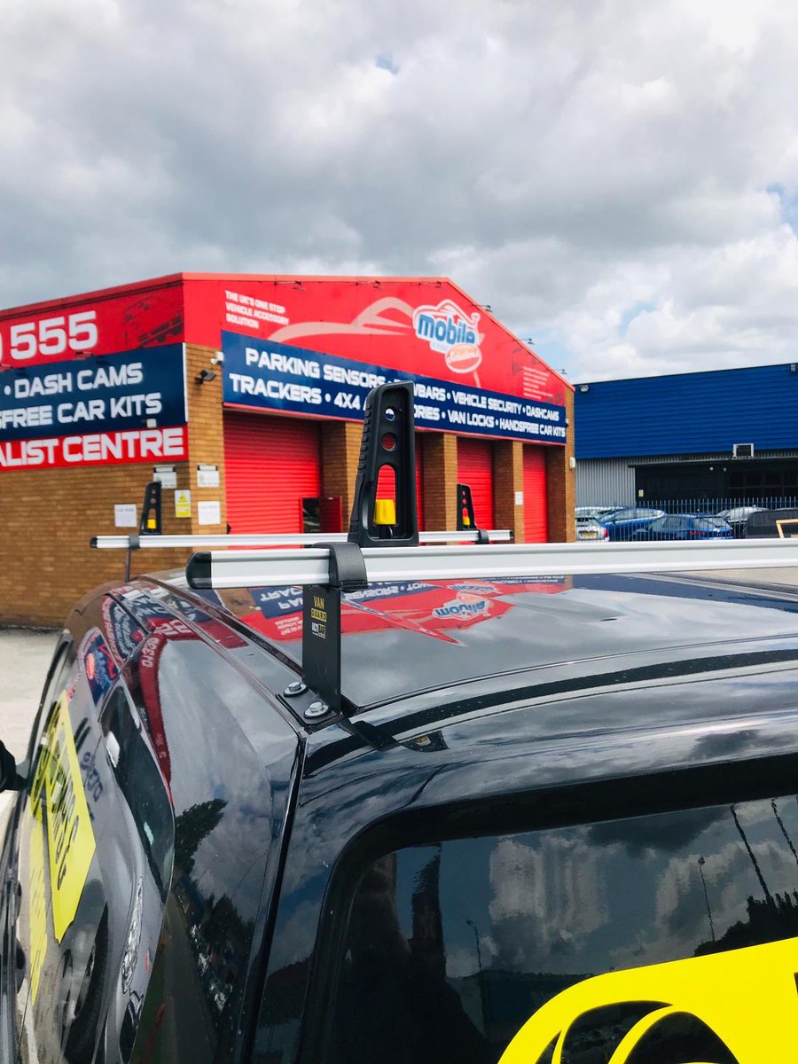 Van Guard roof bars installed onto a Ford Transit Courier #vanaccessories #roofaccessories make the most of your workspace with <a href="/VanGuardUK/">Van Guard</a>