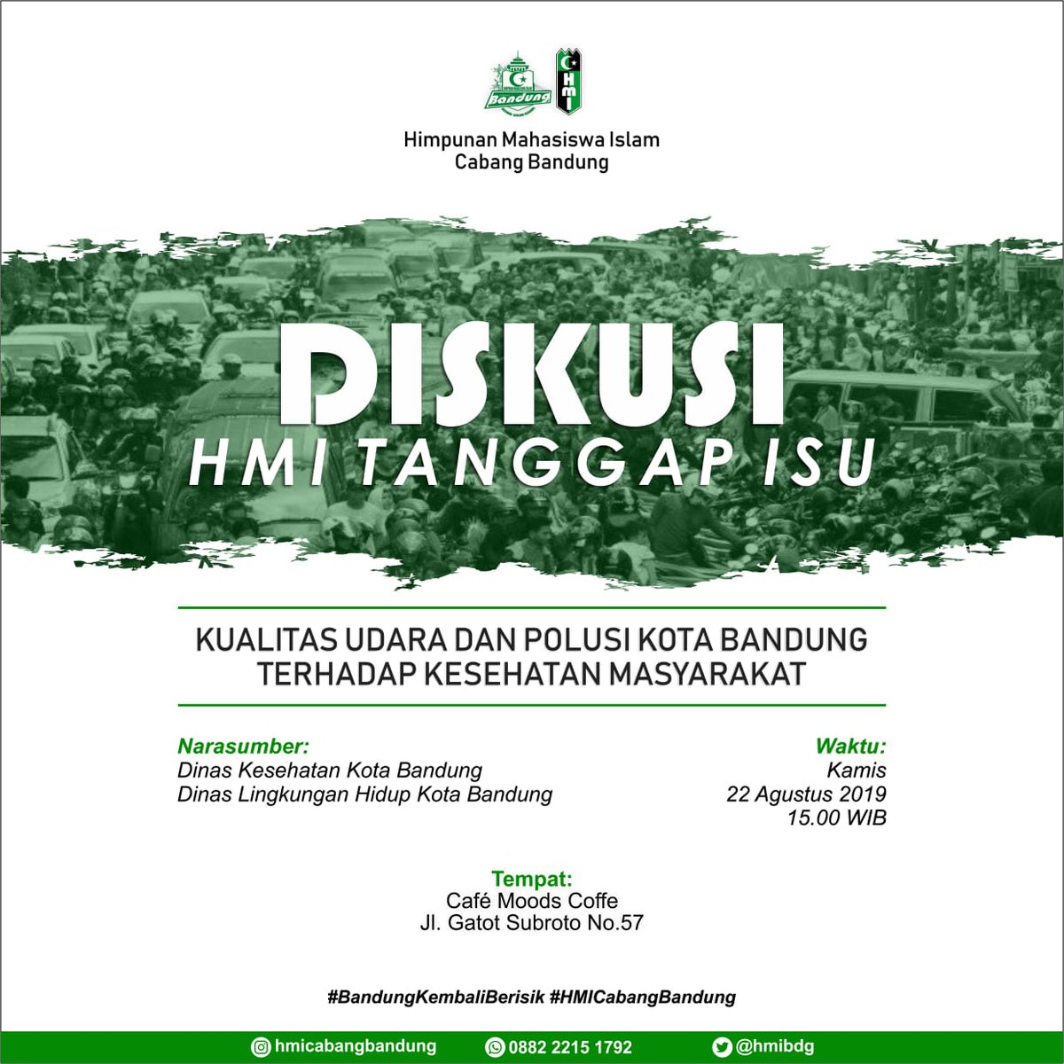Udara di kota bandung otu masih sehat ga sih?
Mau tau? Dateng aja, free kopi juga loh