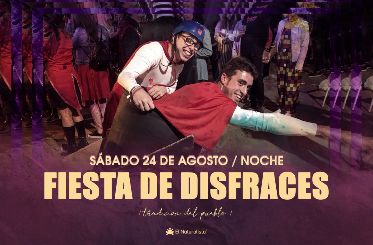 Como cada año el sábado 24 se celebra la fiesta de disfraces en Sta Eulalia Bajera.

Anímate a subir con tus mejores galas. Este año el tema es de fantasía.🧜🧚🧞🧝🧙🦹