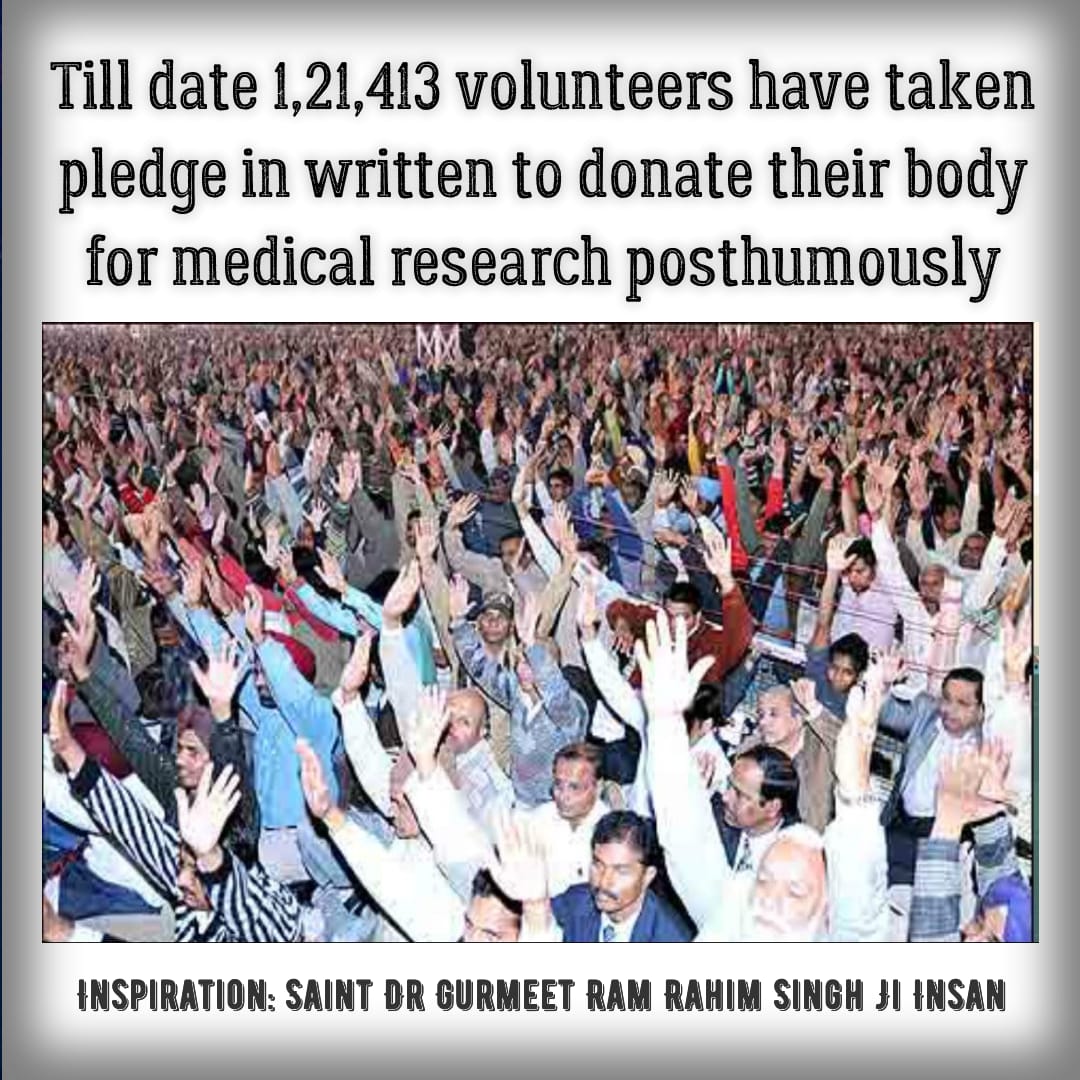 AapkiRja123's tweet photo. So far, the Dera followers who posthumously offer their eyes are 1,44,238
 #GiftOfLife
 Saint Dr MSG https://t.co/HMqi05PoZB