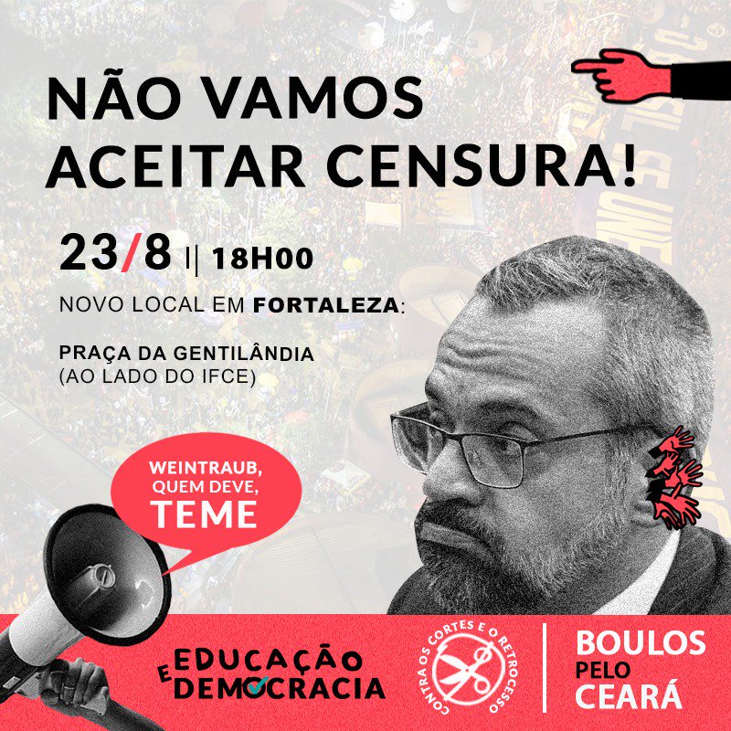 GuilhermeBoulos's tweet photo. Confira os novos locais dos debates, em frente aos IF: https://t.co/PiS0TCUZf4