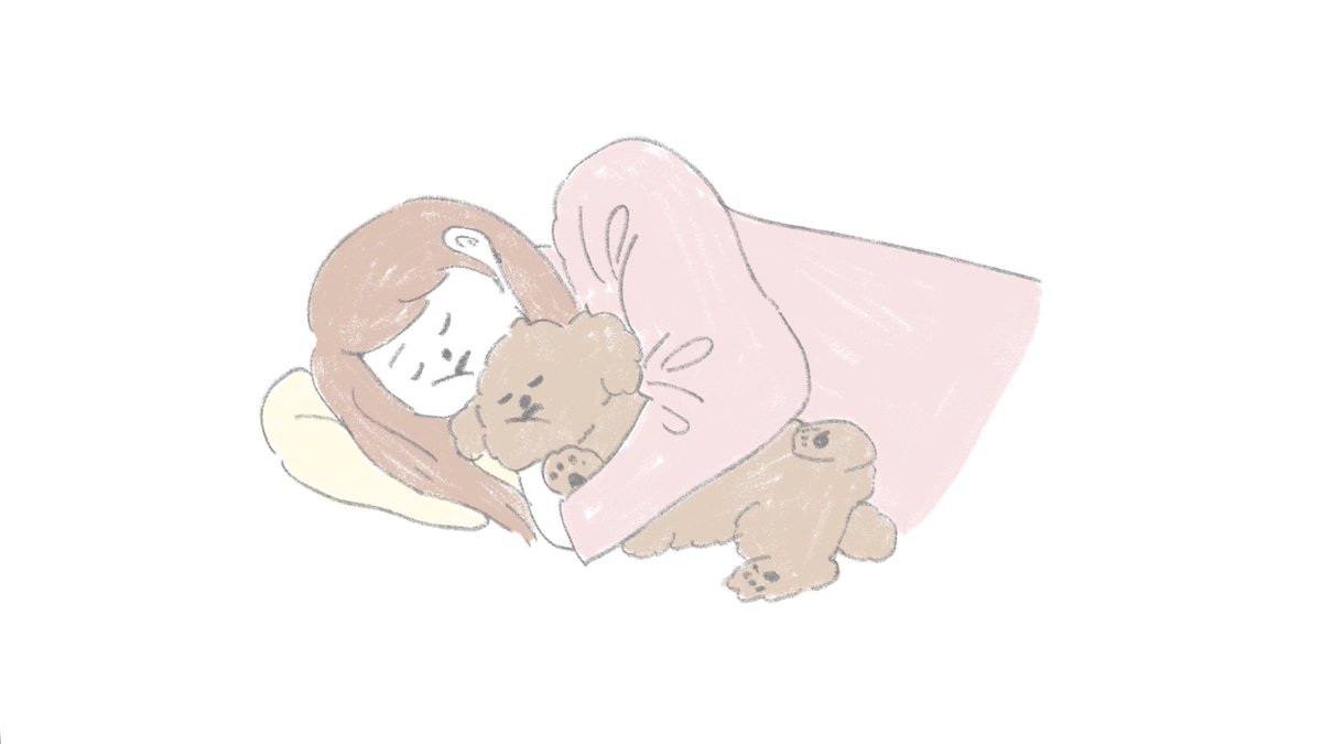「似た者同士おやすみなさい 」|じゅんのイラスト