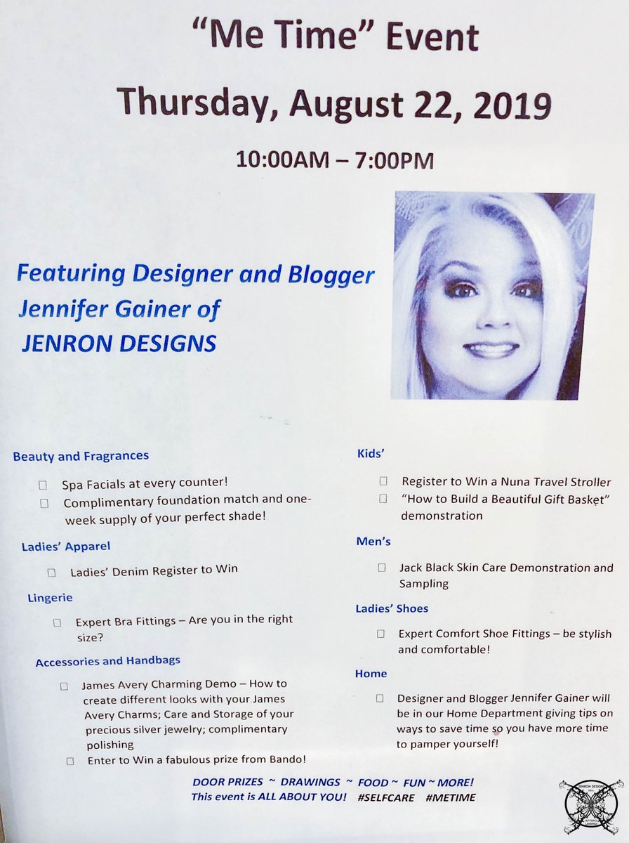 JENRONDESIGNS's tweet photo. Y'all drop by and say hi tomorrow if you are in area, I will be wearing my #tommyjohns !!! #momsmorningout #northpointmall #dilllards #relaxation #metime #selfcare #momlife #freebies #makeup #southernliving #instantpot #recipes #atlantaevents #alphrettaga #georgiaevents https://t.co/nQejlLd0vQ