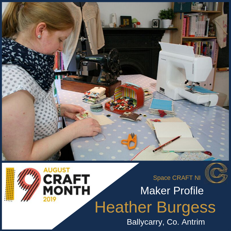 CraftNIGallery's tweet photo. Our final Process of Making Profile comes from Textile Artist Heather Burgess, @ragbutton
https://t.co/t6uVwmKwwB
Based in Ballycarry, Co. Antrim, Heather takes us through her use of vintage fabrics, buttons & all things small to create precious craft pieces
#augcraft #craftni https://t.co/ON2fIm3R87