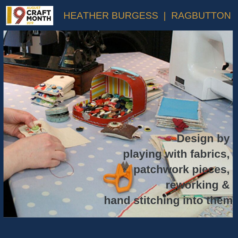 CraftNIGallery's tweet photo. Our final Process of Making Profile comes from Textile Artist Heather Burgess, @ragbutton
https://t.co/t6uVwmKwwB
Based in Ballycarry, Co. Antrim, Heather takes us through her use of vintage fabrics, buttons & all things small to create precious craft pieces
#augcraft #craftni https://t.co/ON2fIm3R87